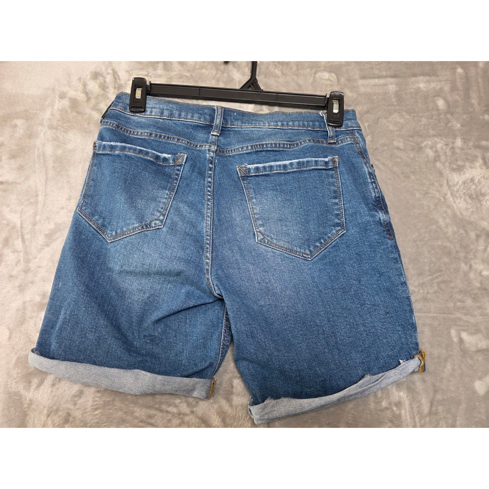 Kensie Jeans The Short Womens Blue Denim Bermuda Shorts Size 8/29 Medium Wash - Picture 3 of 7